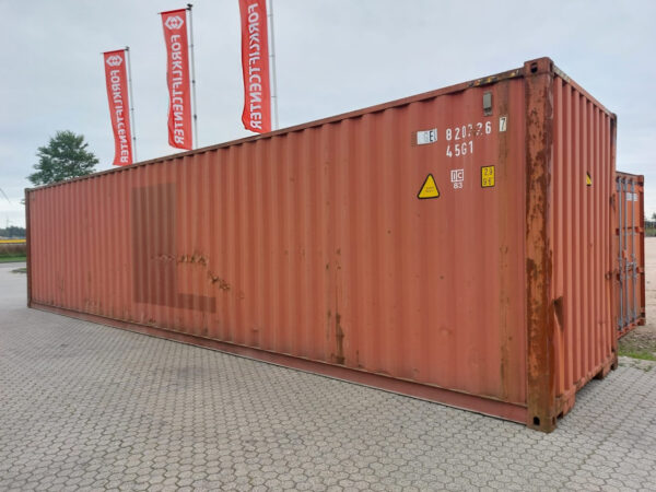 Used 40ft Shipping Container (Red)
